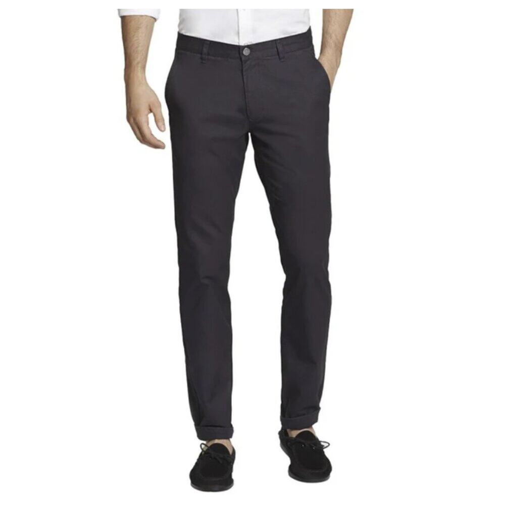 Bonobos Men's Washed Chinos Slim Straight Leg Pant Black Size 32x34